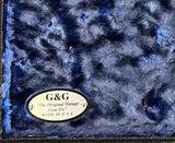 G&G Deluxe Strat/Tele Case Black/Blue Poodle Interior
