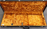 G&G Deluxe Strat/Tele Case Black/Gold Poodle Interior