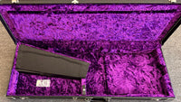 G&G Deluxe Strat/Tele Case Black/PURPLE POODLE Interior