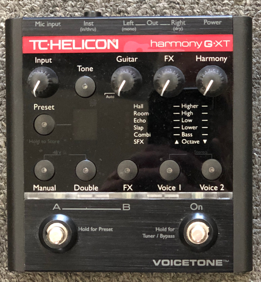 TC Helicon VoiceTone Harmony-G XT Vocal Effects Processor - Black