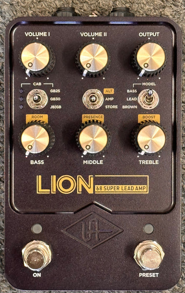 ua lion pedal Universal Audio UA Lion '68 Super Lead Amp Pedal – Harbor Music (310) 406-3090