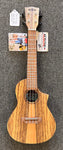 Kala KA-TK-C-CE Teak Tri-Top Concert Ukulele with Cutaway & EQ