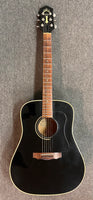 Guild D-30 BK Acoustic/Electric Dreadnaught - Mid 90's w/ Hard Shell Case