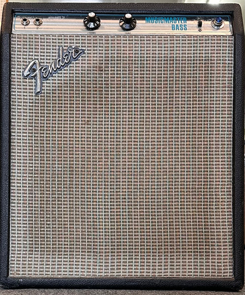 Fender 1973 MusicMaster 1x12 Tube Bass Amp - Siverface - Excellent Condition