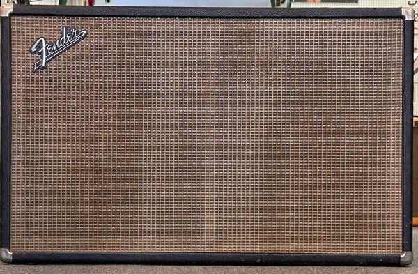 1963 Fender Bassman 2x12 Speaker Cabinet (6G6-B) Excellent Condition - Black