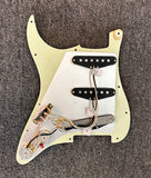 Pre-Wired Stratocaster Pickguard Lindy Fralin Blues Special PUs CTS Pots Mint Green