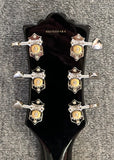 Guild Aristocrat M75 - Black Hollowbody Electric Guitar - Ebony Board w/ Case