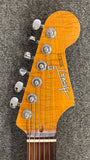 Homer T Sonic "S" Style Boutique Hardtail Electric Guitar - Transparent Sapphire Blue