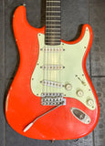 Homer T Sonic "S" Style Boutique Electric Guitar Coral Red - Ebony Fingerboard