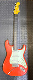 Homer T Sonic "S" Style Boutique Electric Guitar Coral Red - Ebony Fingerboard