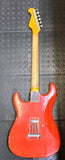 Homer T Sonic "S" Style Boutique Electric Guitar Coral Red - Ebony Fingerboard