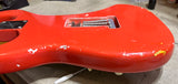 Homer T Sonic "S" Style Boutique Electric Guitar Coral Red - Ebony Fingerboard