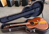 Zaar Z420SE All Solid Santos Rosewood Series Aco/Ele Guitar with Case