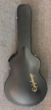 Epiphone Sheraton-II EB with Duncan Phat Cat P-90s-Black w Gold Hardware-Epi Case