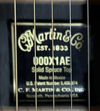 Martin 000-X1AE Style Acoustic-Electric Guitar - Natural