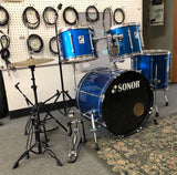 Sonor 2001 Force Drum Set (Blue) with Hardware