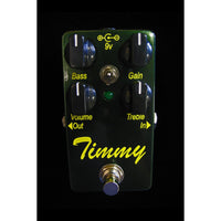 Timmy Overdrive Pedal by Paul Cochrane Custom Harbor Music Green Sparkle/Yellow Lettering - Harbor Music