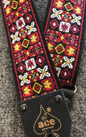 Ace Guitar Strap - Woodstock Red